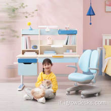 Tavoli per bambini Set Kids Study Desk con libreria